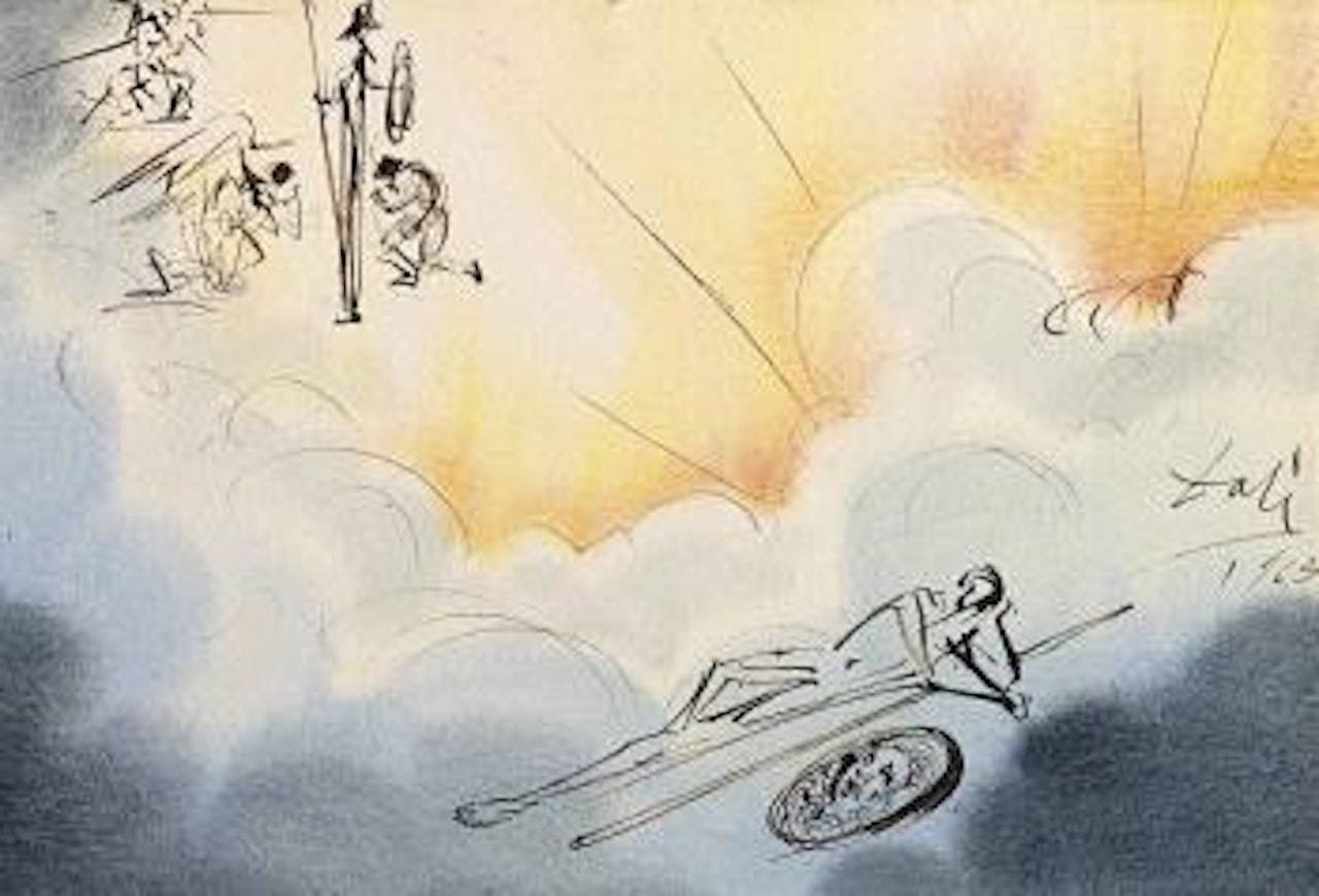 Don Chisciotte S'imboscó by Salvador Dali