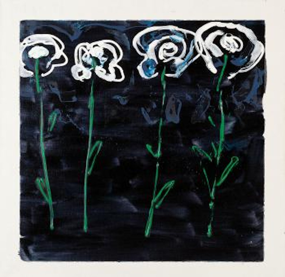 Senza titolo - Fiori [Untitled - Flowers] by Mario Schifano