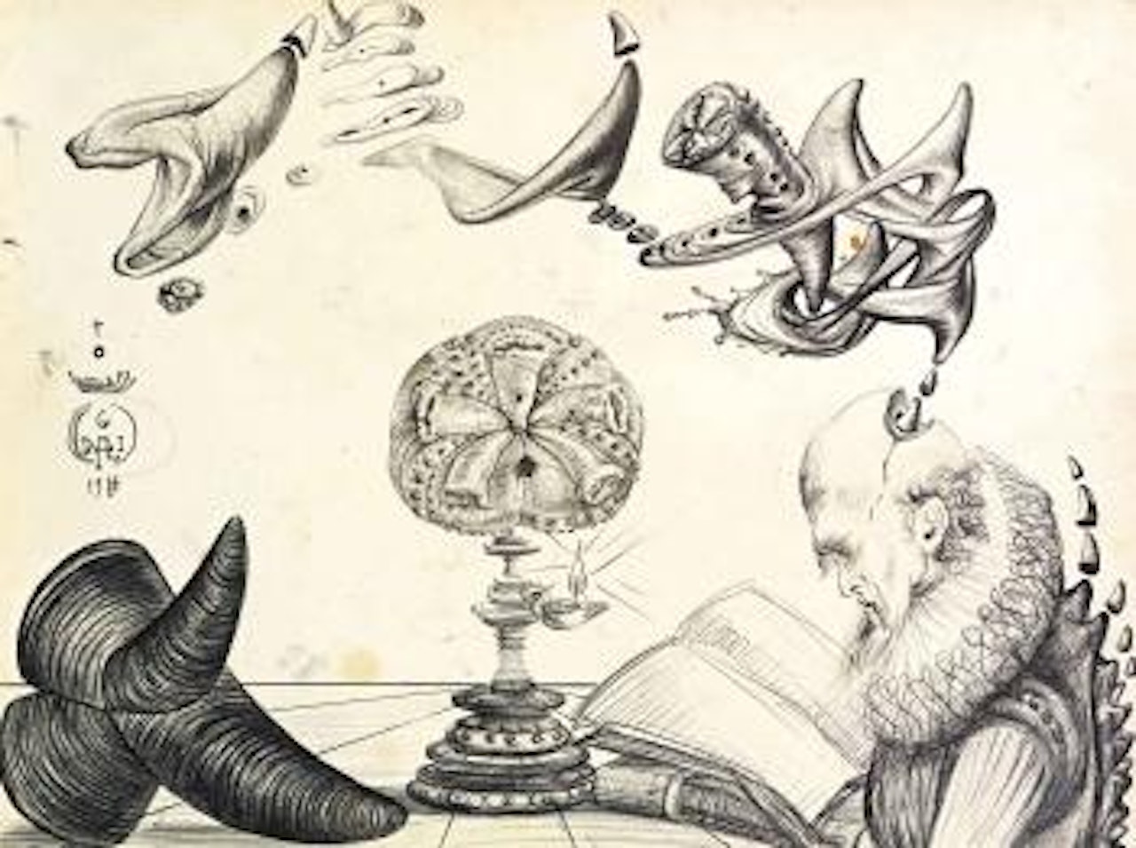 La Fantasia Gli Si Empí Di Tutto Quello Che Leggeva Nei Libri by Salvador Dali