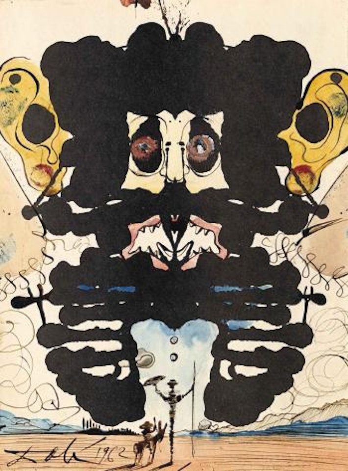 Si Mostrano Trenta e Piu Smisurati Giganti, Con i Quali Ho Intenzione Di azzuffarmi.. by Salvador Dali