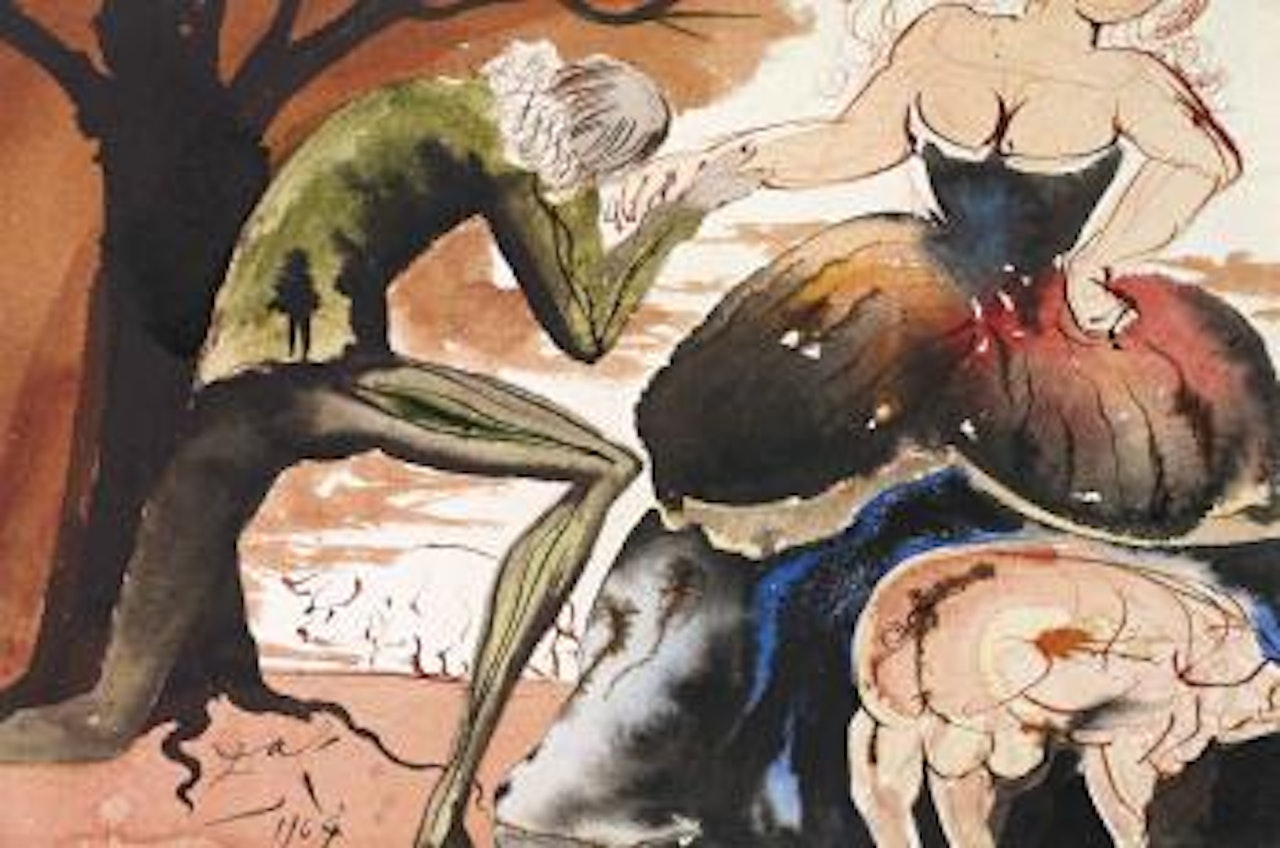 La Trasformazione Di Dulcinea by Salvador Dali