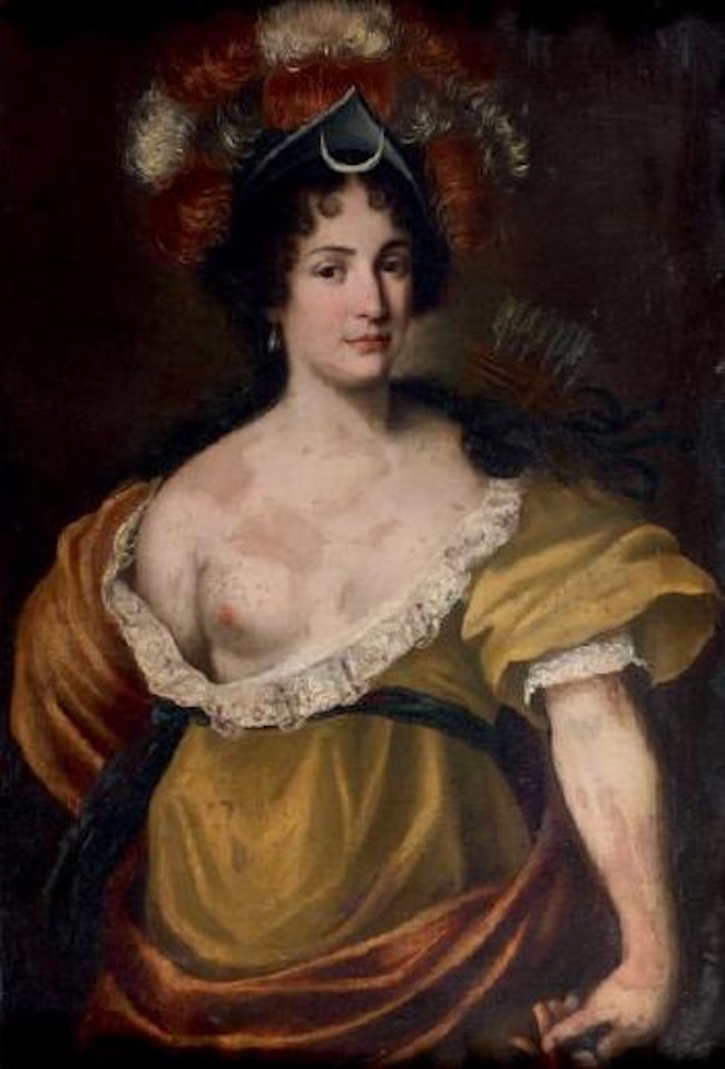 Portrait de femme en Diane chasseresse by Jacob Ferdinand Voet