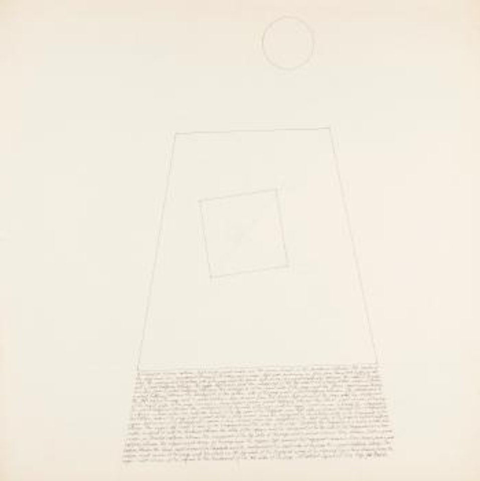 The Location of a Trapezoid, Square and Circle by Sol LeWitt