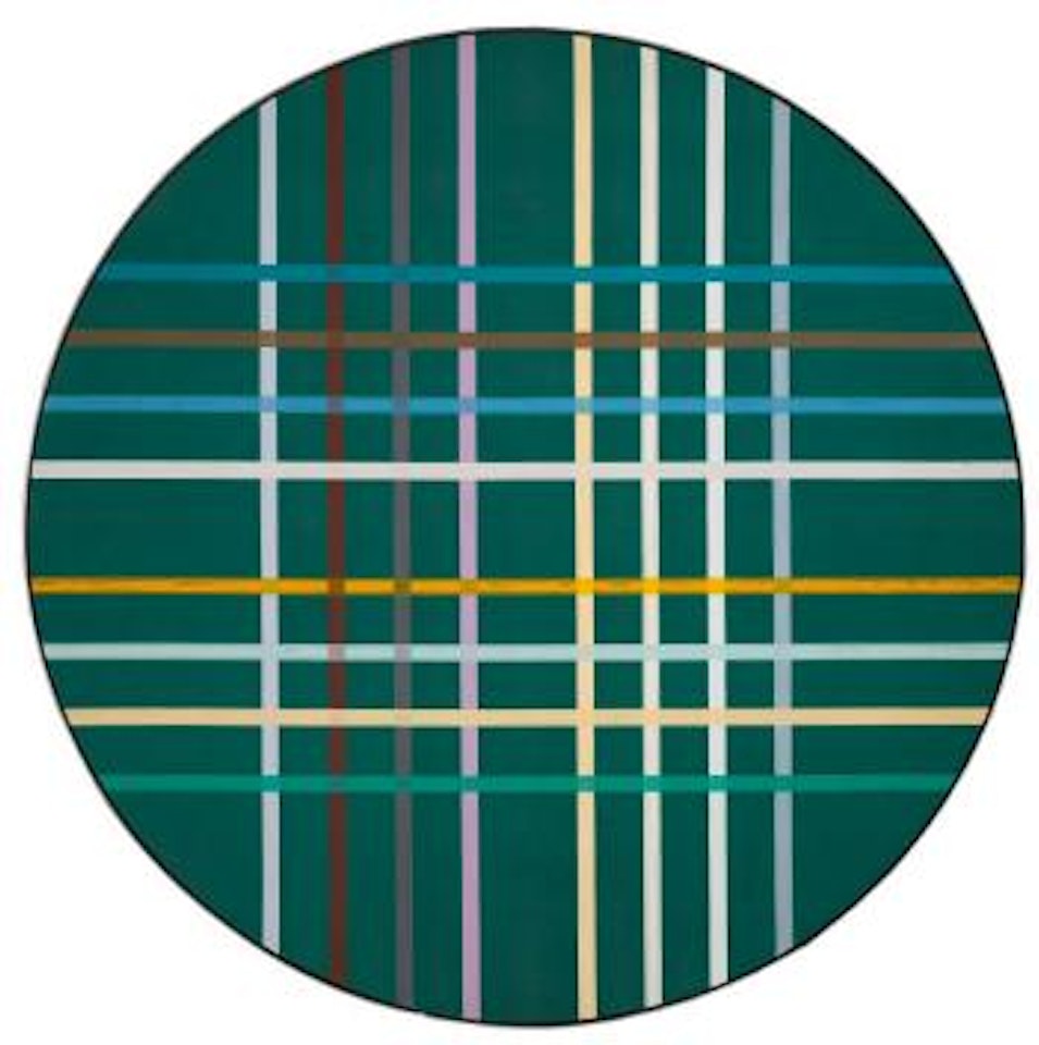 Circum-grid Green by Kenneth Noland
