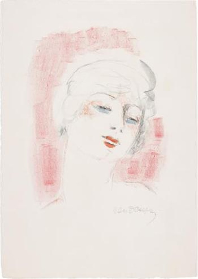 Jeune fille aux cheveux blonds (Young Girl with Blonde Hair), pl. 1, from Femmes, 1927 by Kees van Dongen