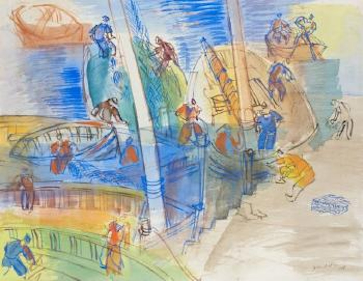 Bateaux de pêche by Jean Dufy