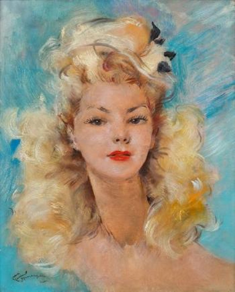La blonde Aline by Jean Gabriel Domergue