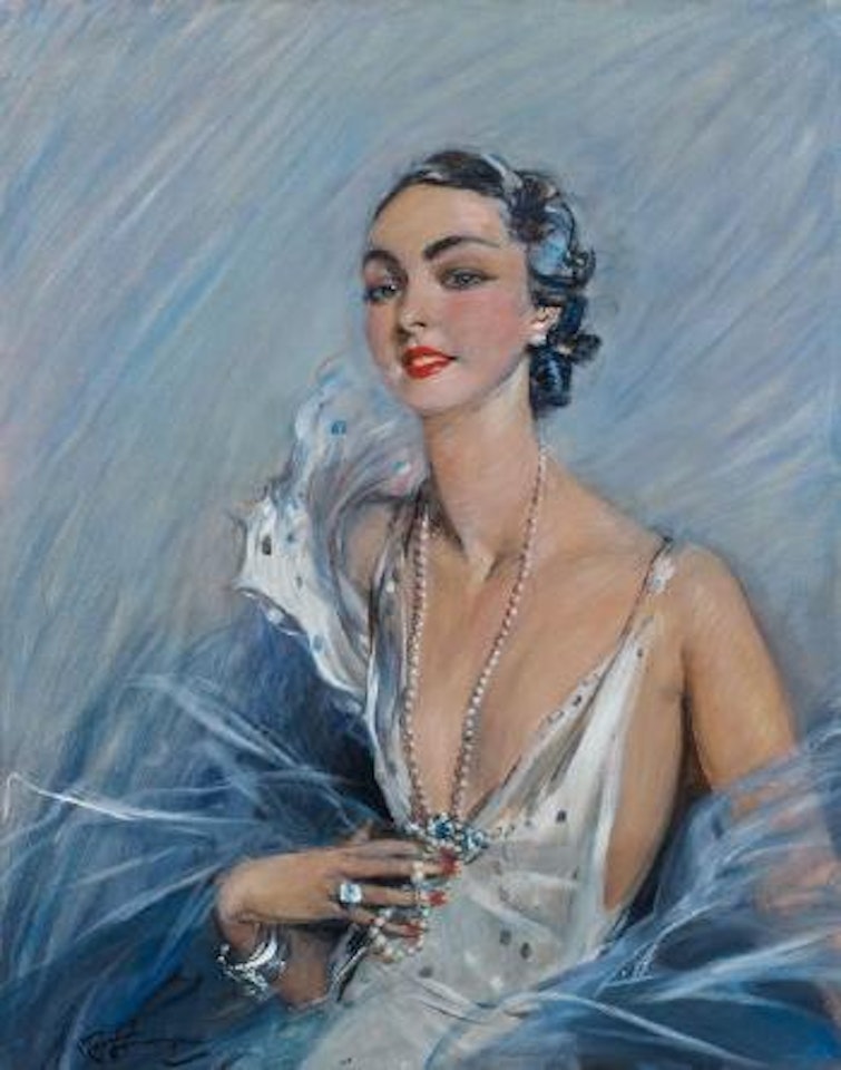 Madame Odette L R by Jean Gabriel Domergue