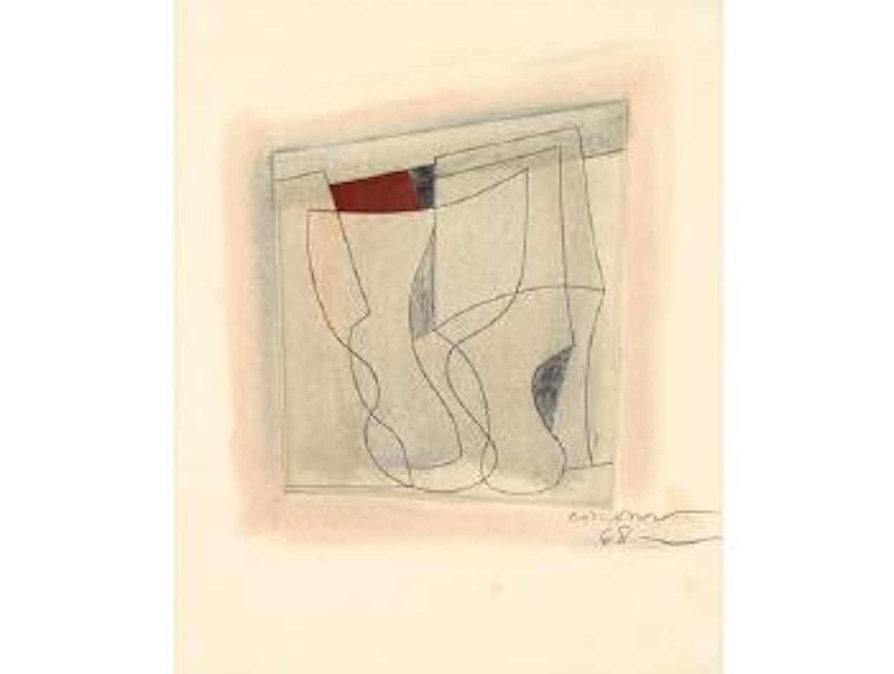 Complex of goblets by Ben Nicholson, O.M.