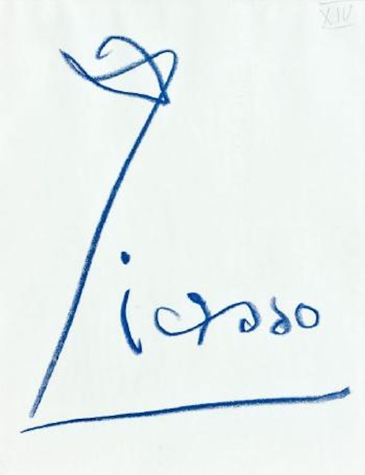 Signature bleue (XIV) by Pablo Picasso