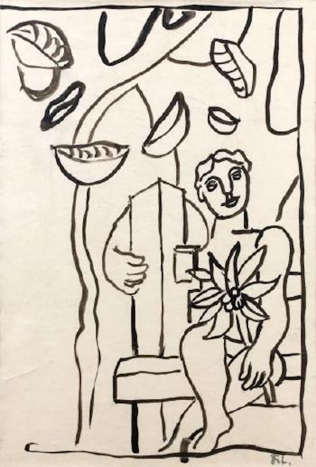 L'enfant à la fleur by Fernand Leger