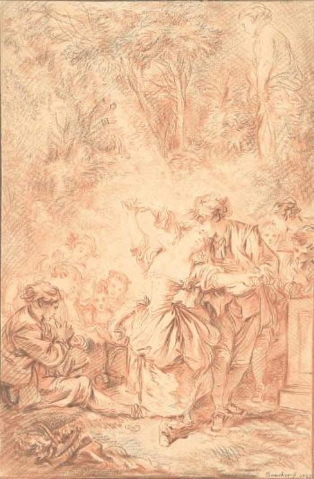 Scena galante by Francois Boucher