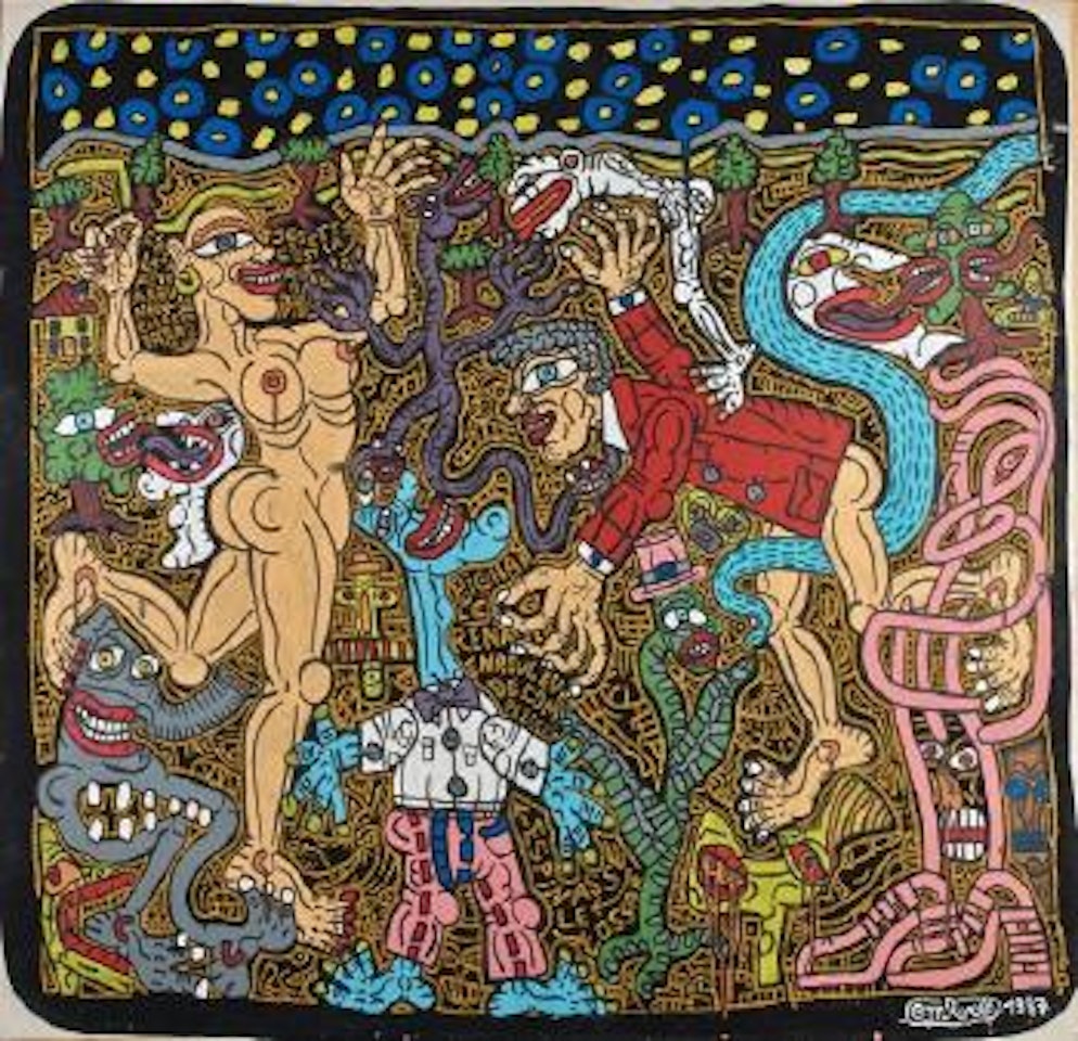 C'est la fête à neuneu by Robert Combas