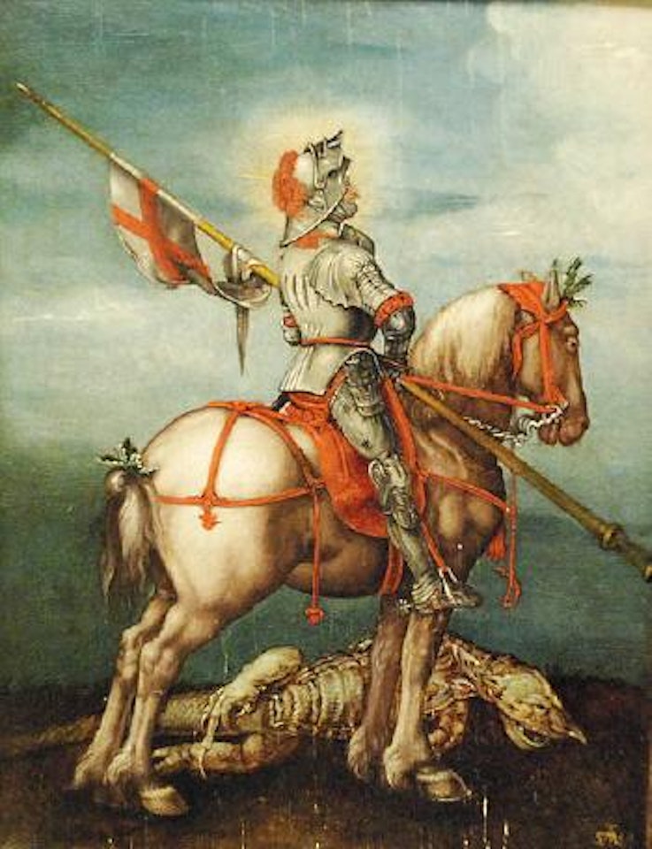 Saint Georges et le dragon by Flemish School
