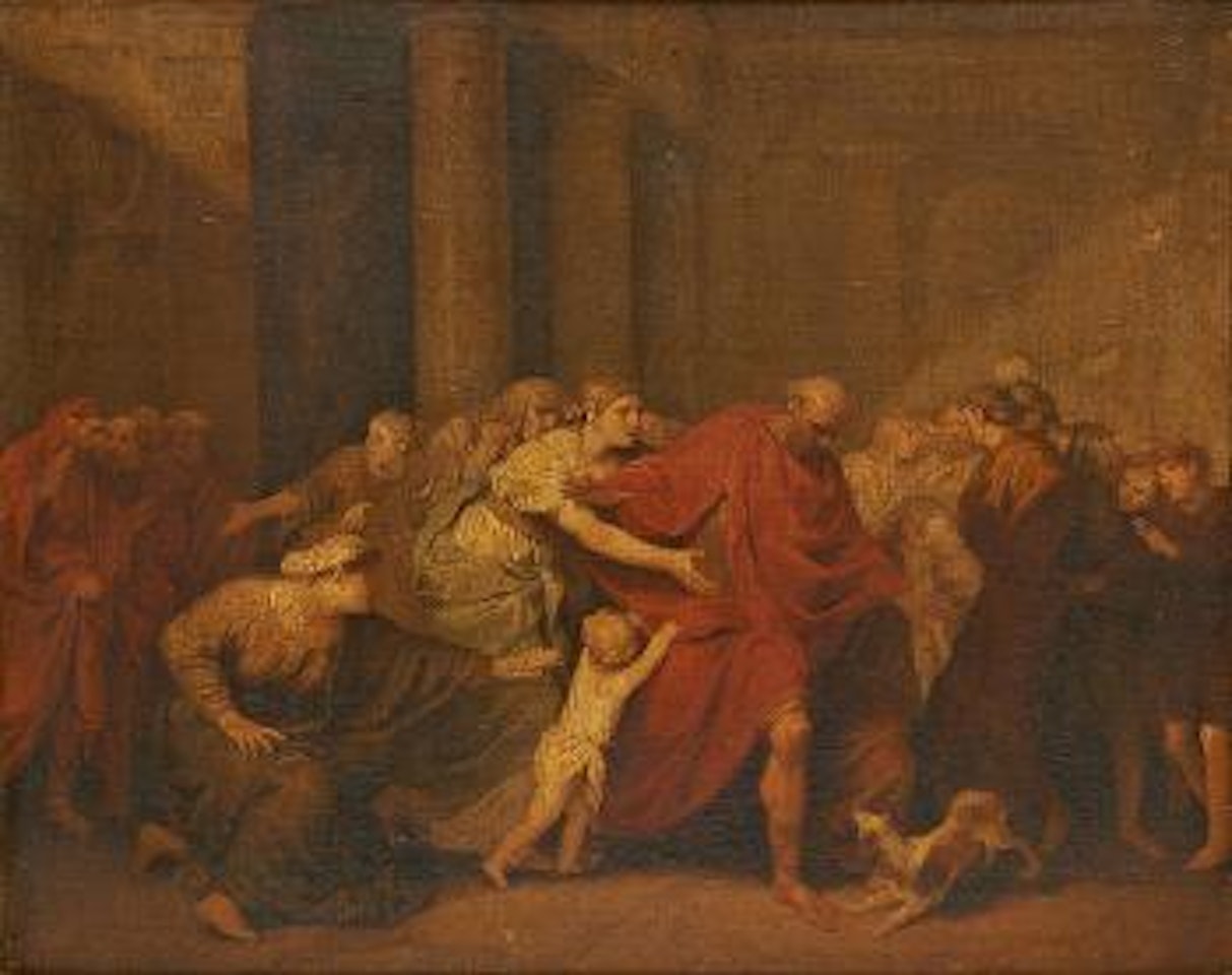 Scène biblique by French School