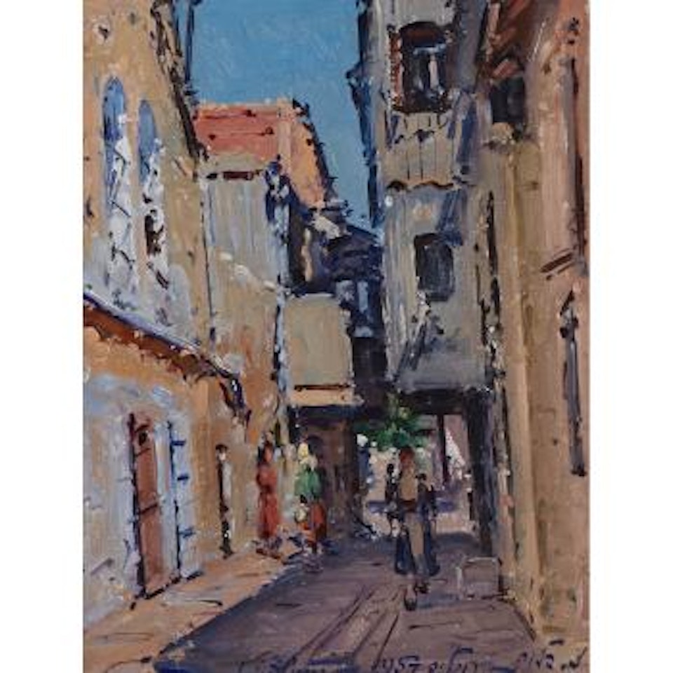 Street In Israel by Ludwig Blum