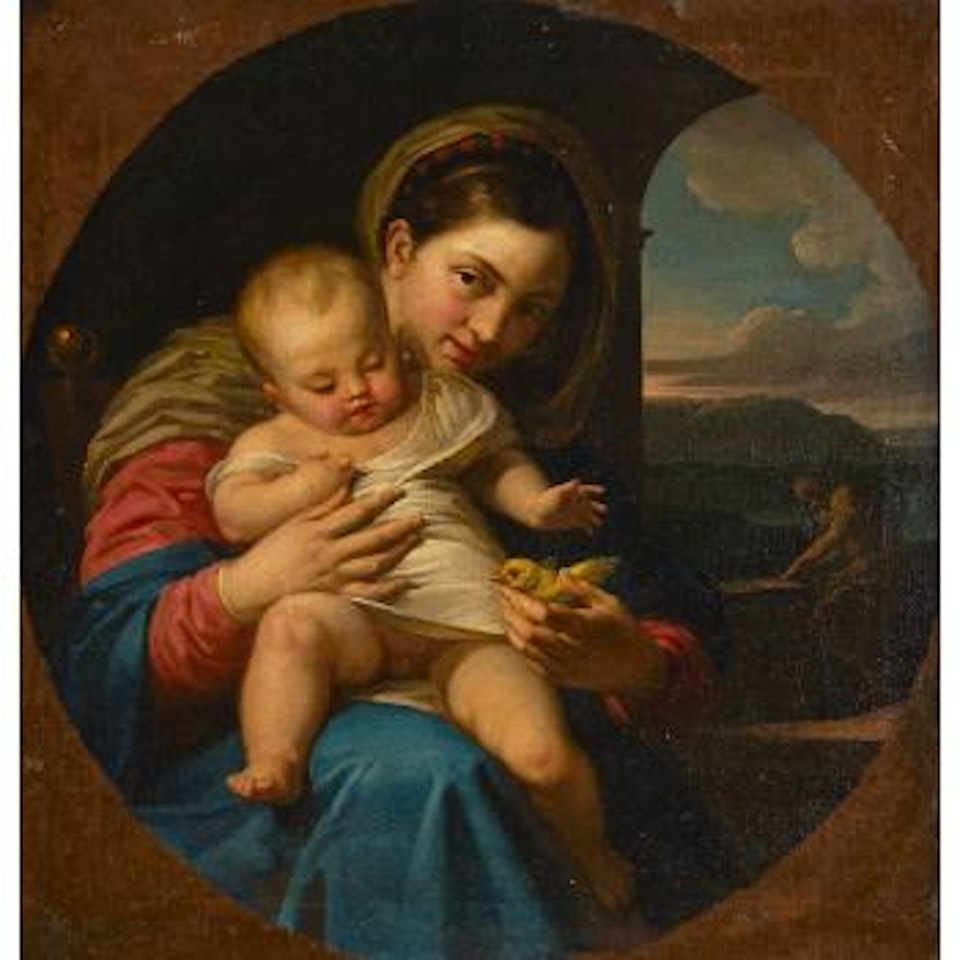 Madonna And Child With A Goldfinch by Italian School