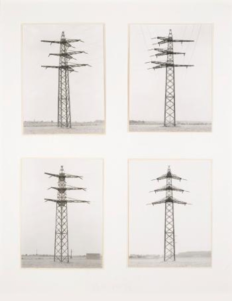 Four Electrical Towers by Bernd & Hilla Becher