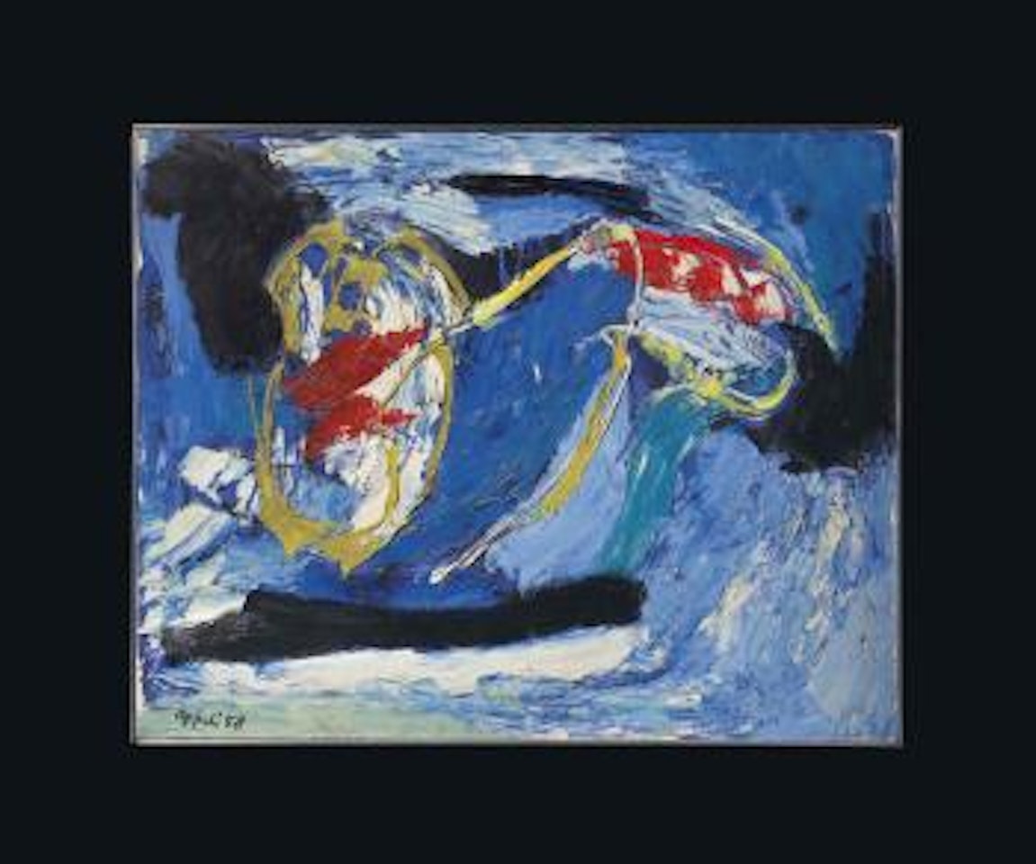 Cavalier Bleu (Blue Rider) by Karel Appel