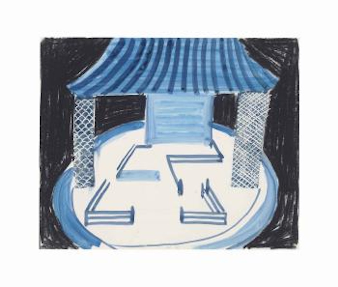 Study For The Emperor's Palace by David Hockney