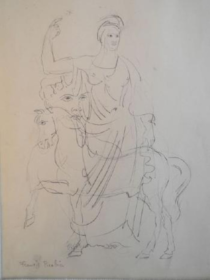 Cheval, buste d'homme et de femme by Francis Picabia