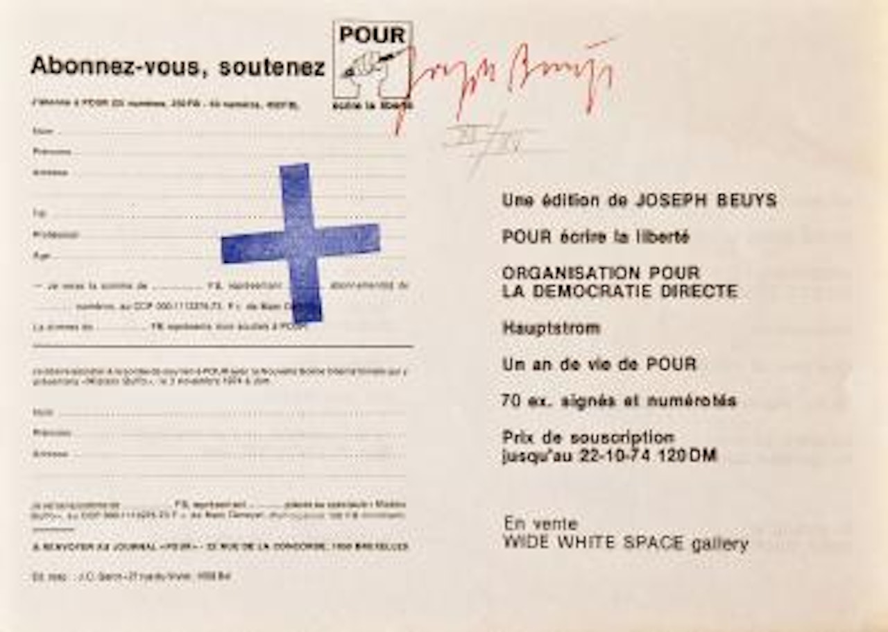 Abonnez-vous POUR by Joseph Beuys