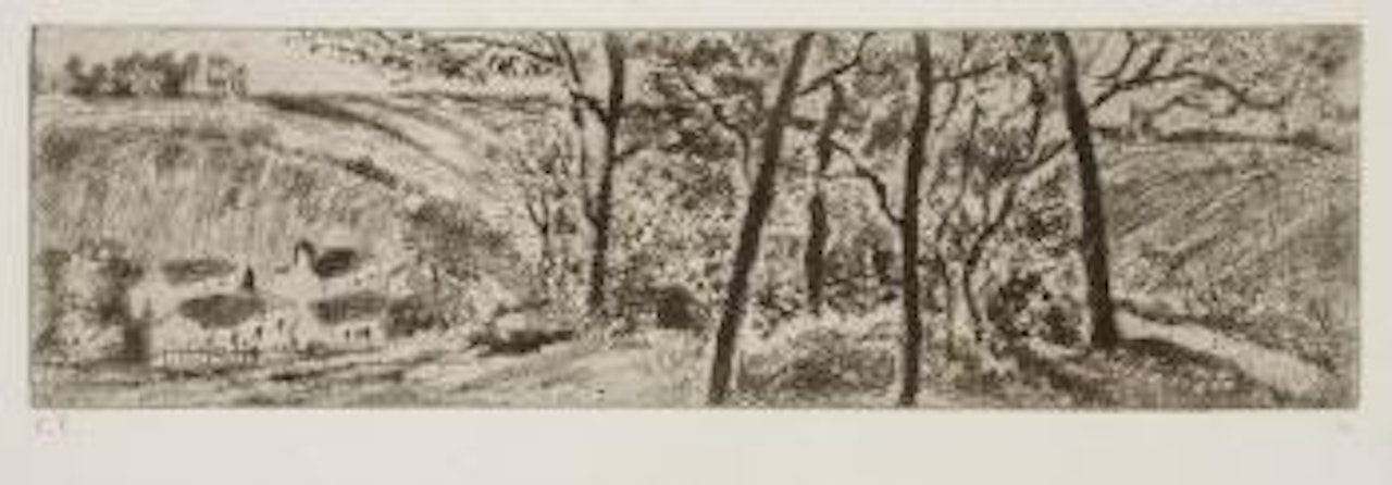 Paysage en long by Camille Pissarro