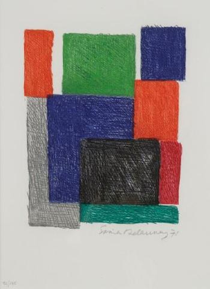 Composition aux rectangles by Sonia Delaunay