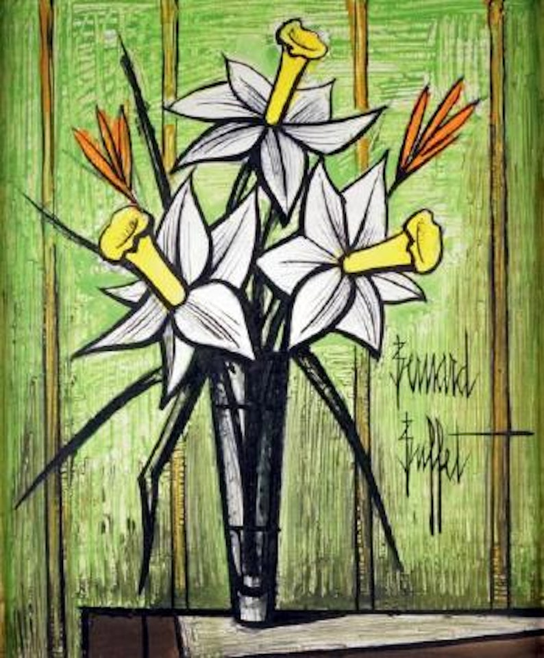 Jonquilles dans un verre by Bernard Buffet