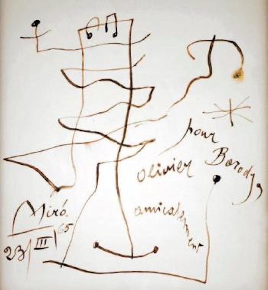 Composition musicale pour Olivier Borody by Joan Miró