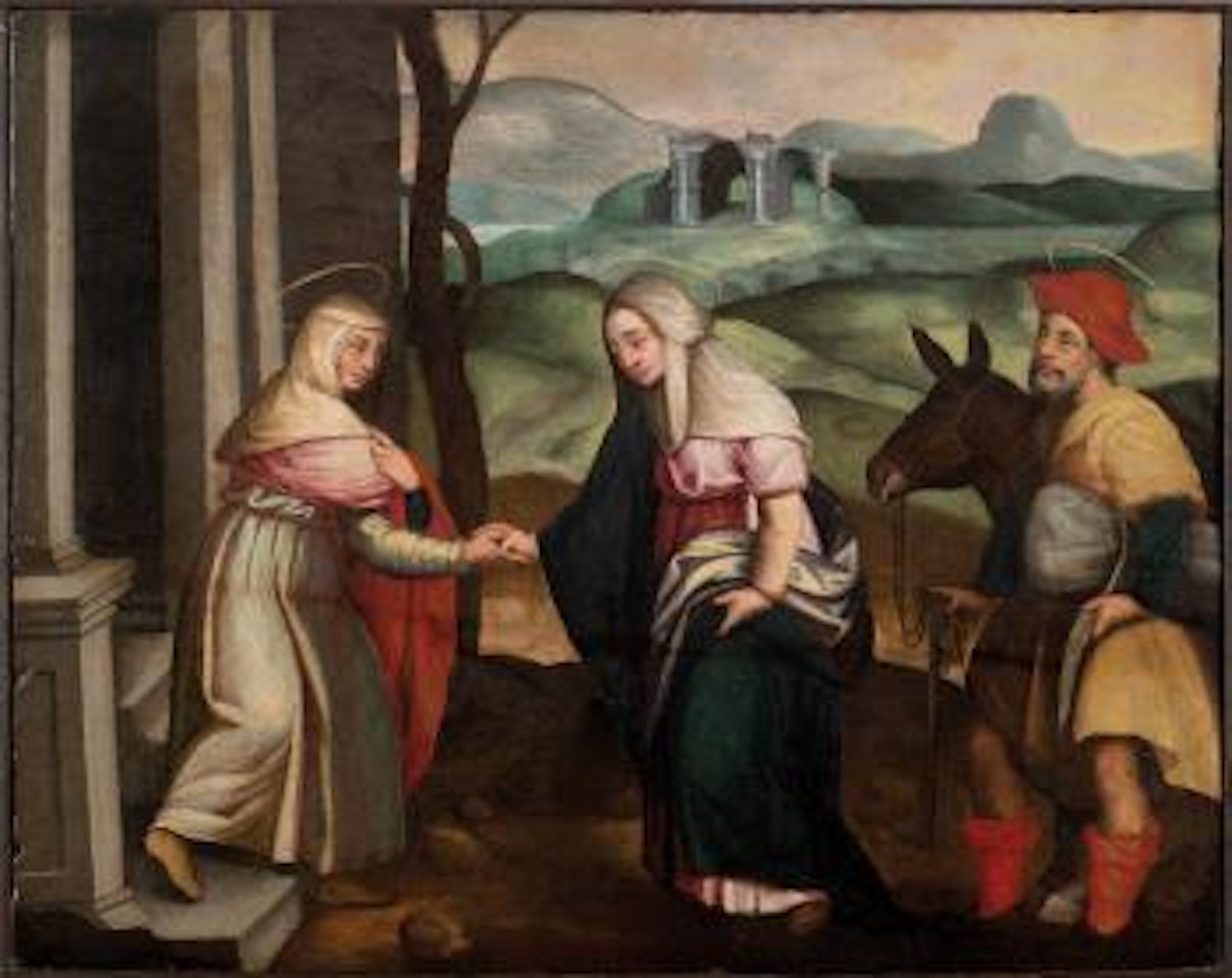 Giuseppe e Maria in visita a Santa Elisabetta by Flemish School