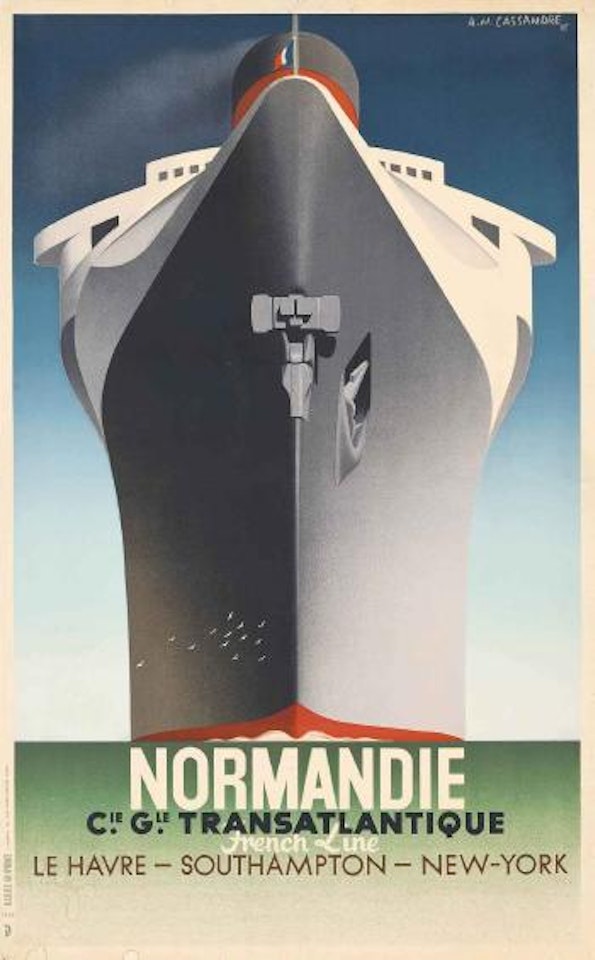 Normandie by Cassandre (Adolphe Jean-Marie Mouron)