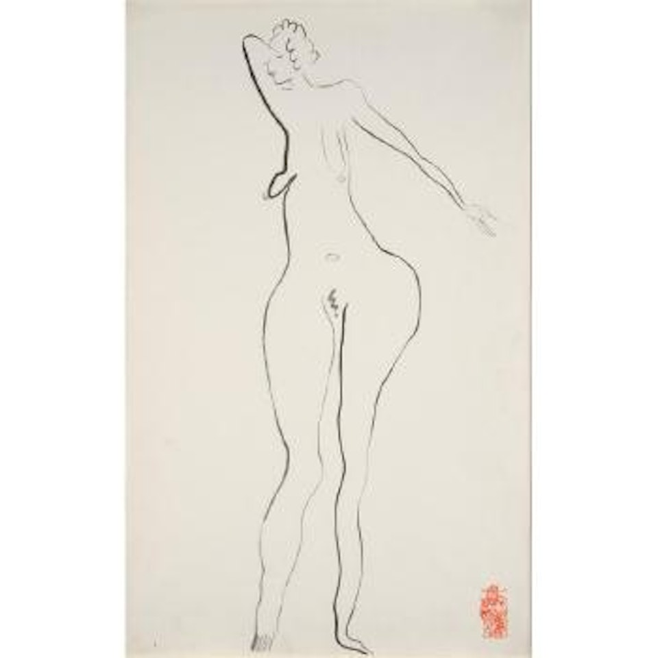 Nu Debout de Face by Sanyu