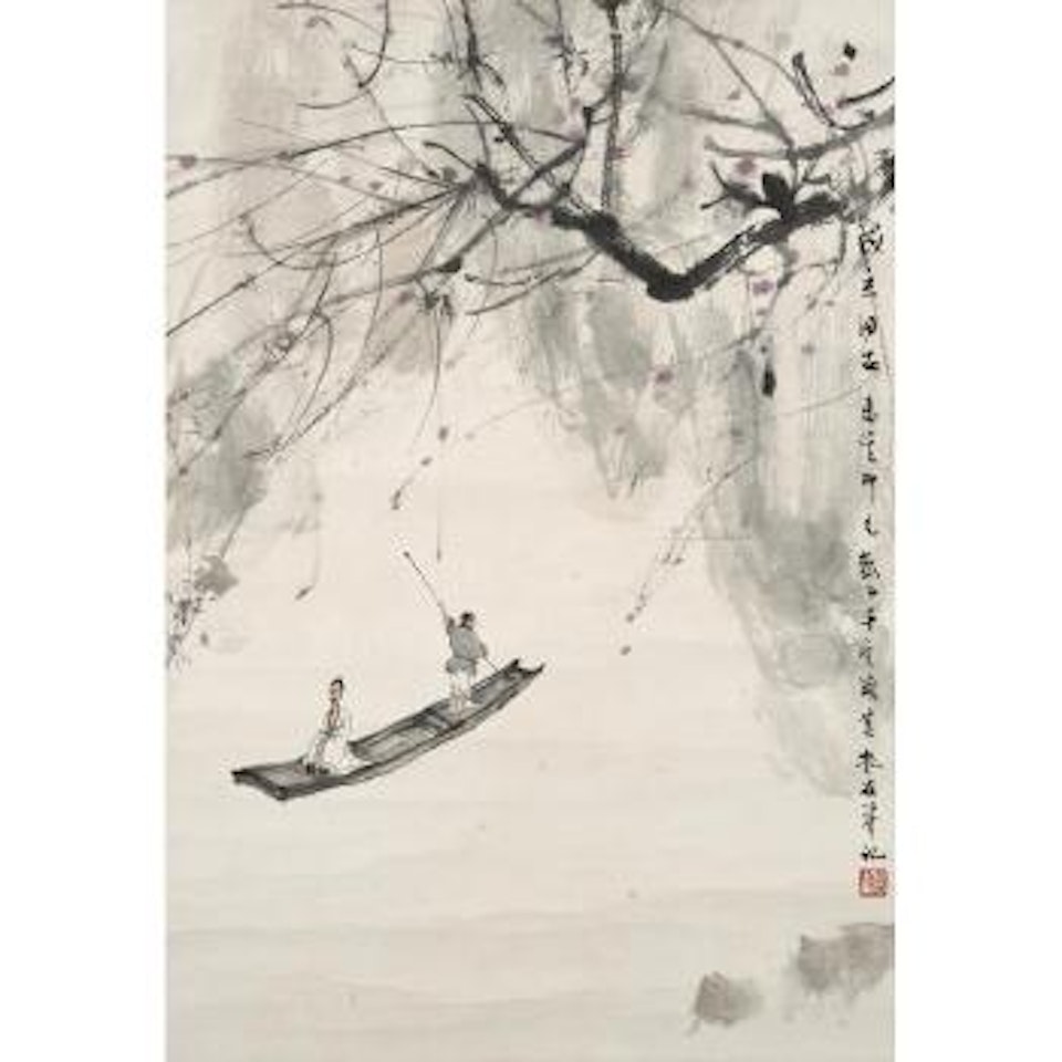 Boating by Fu Baoshi