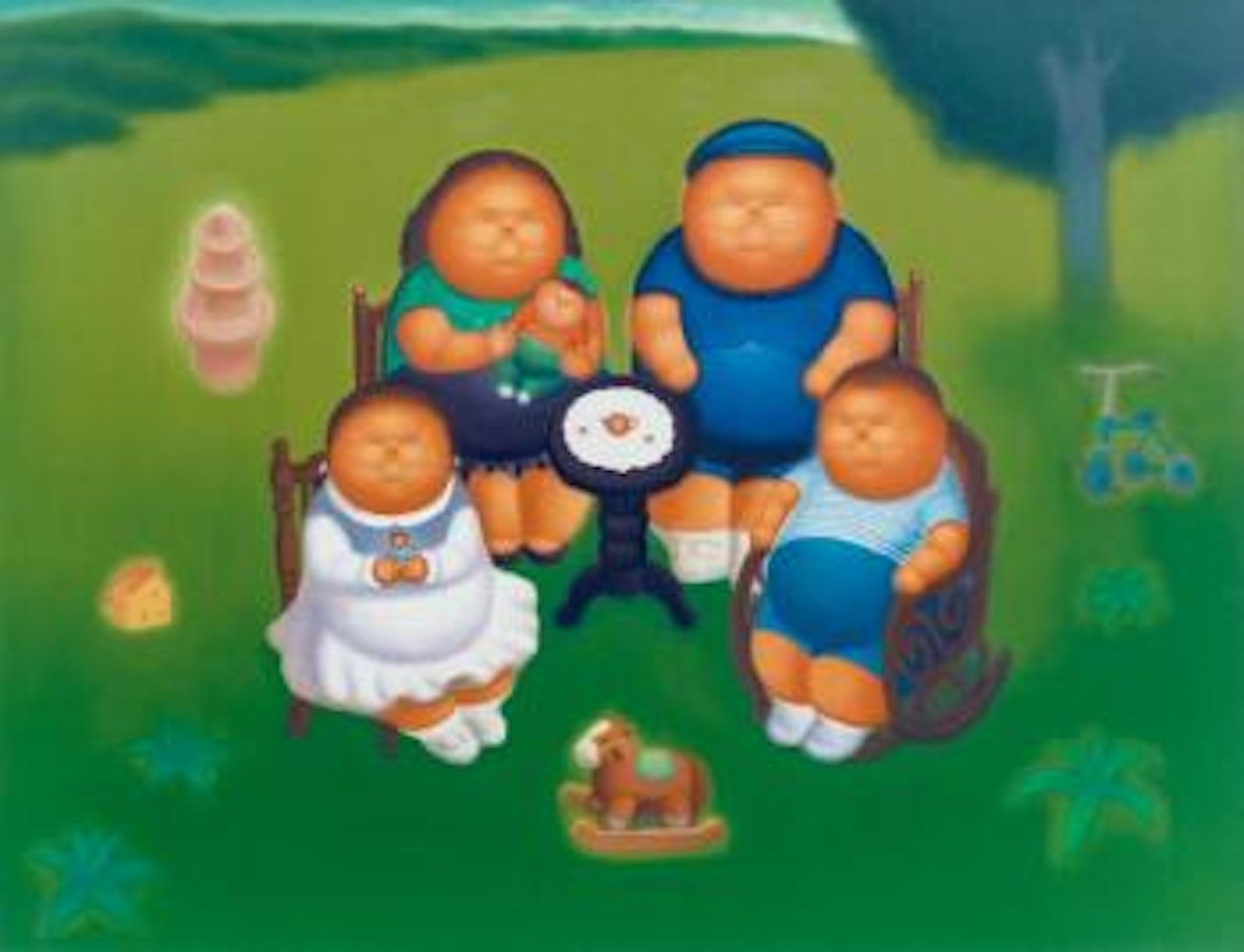 Tea Party by Pan Dehai