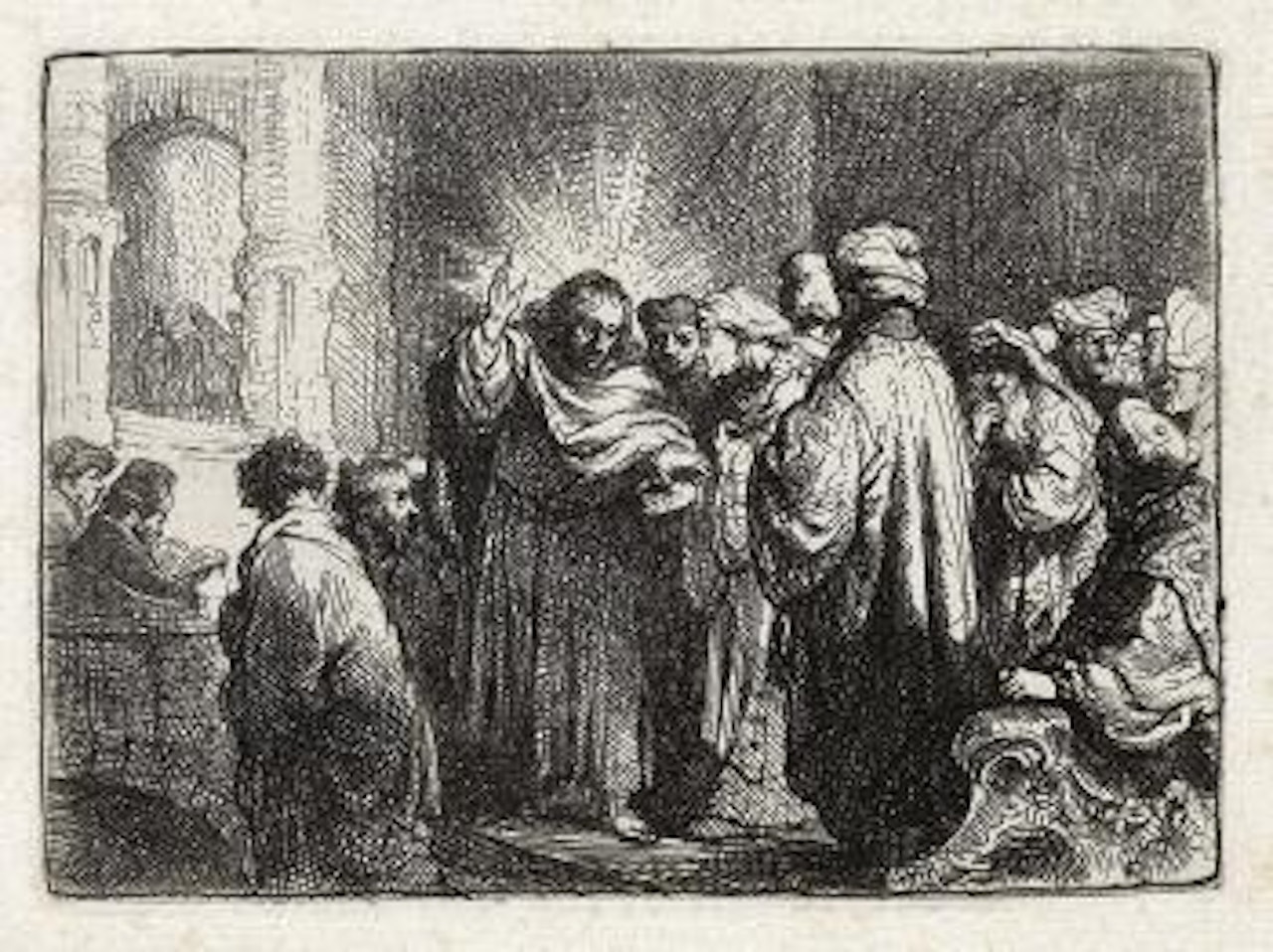 The Tribute Money by Attributed to Rembrandt Harmensz van Rijn