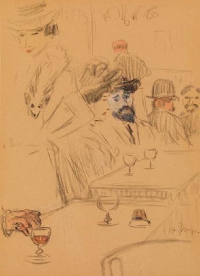 Im Café by Kees van Dongen