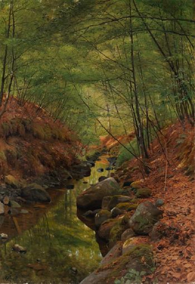 Bachlandschaft in Moesgaard by Peder Mork Monsted