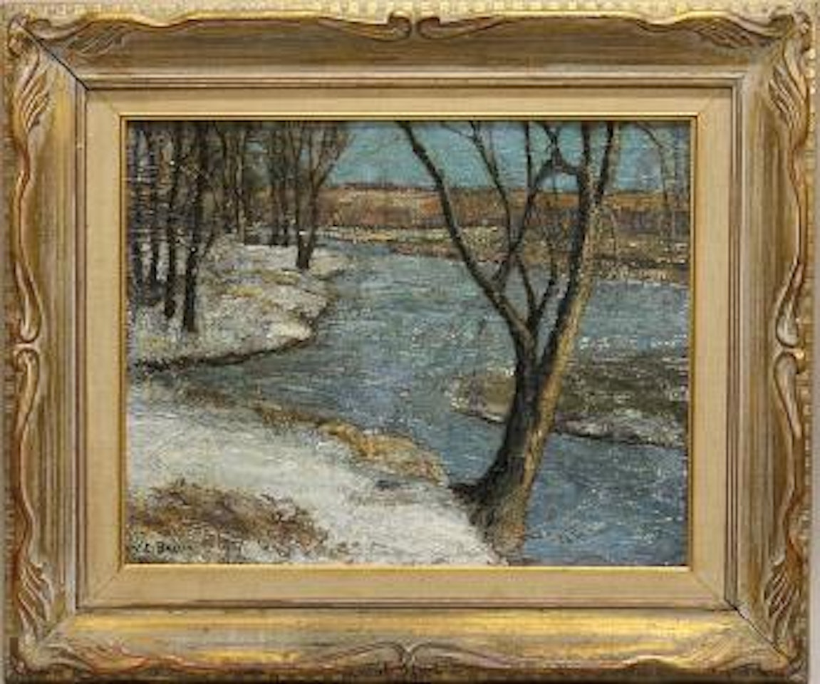 The river winter by Walter Emerson Baum