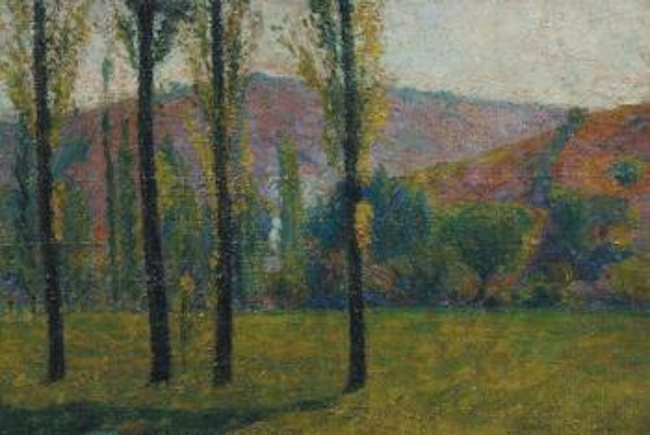 Les peupliers by Henri Jean Guillaume Martin
