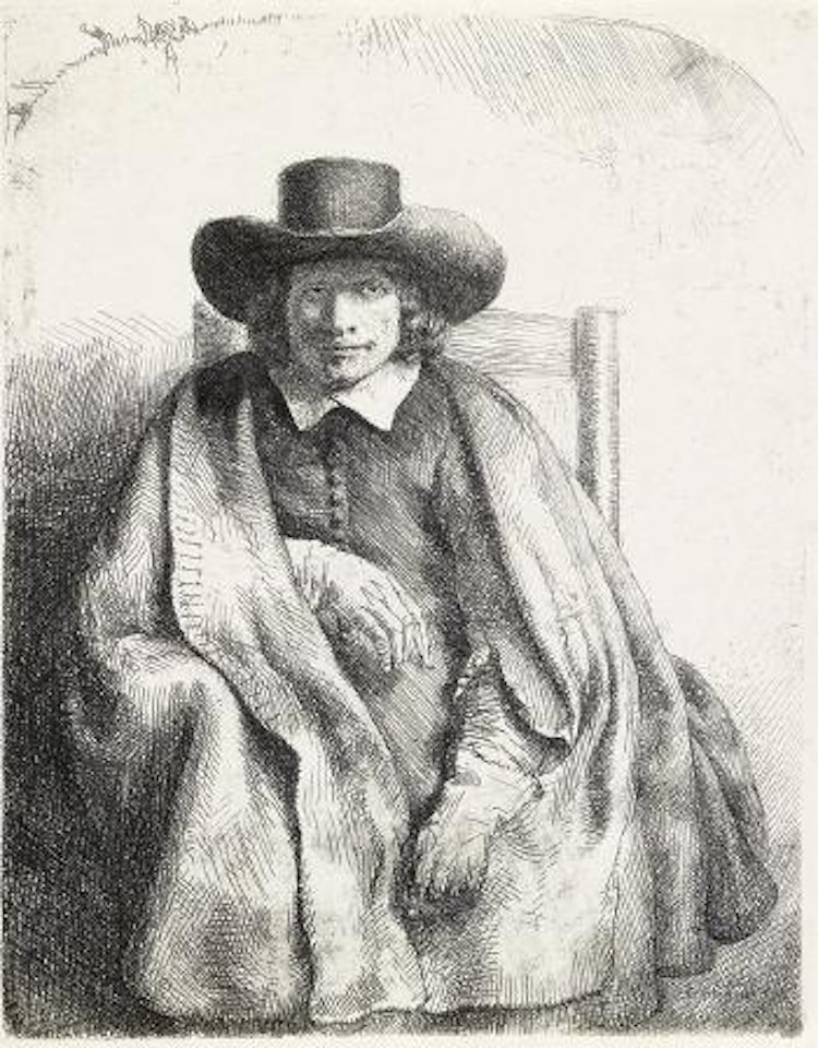 Clement de Jonghe, Printeseller by Attributed to Rembrandt Harmensz van Rijn