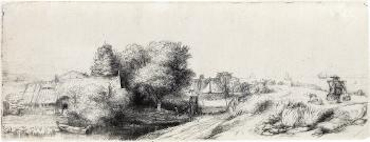 Landscape with a Milkman by Attributed to Rembrandt Harmensz van Rijn