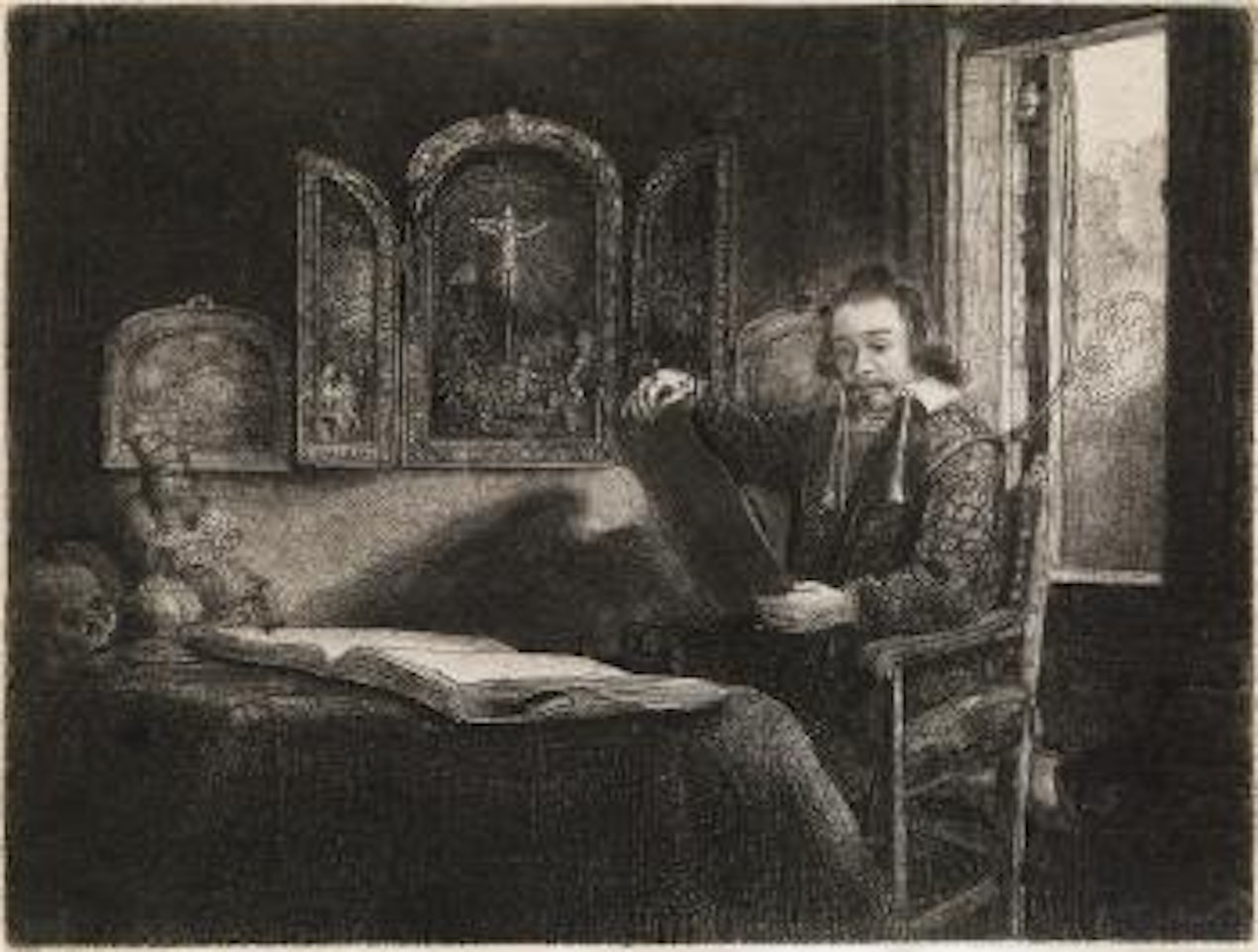 Abraham Francen, Apothecary by Attributed to Rembrandt Harmensz van Rijn