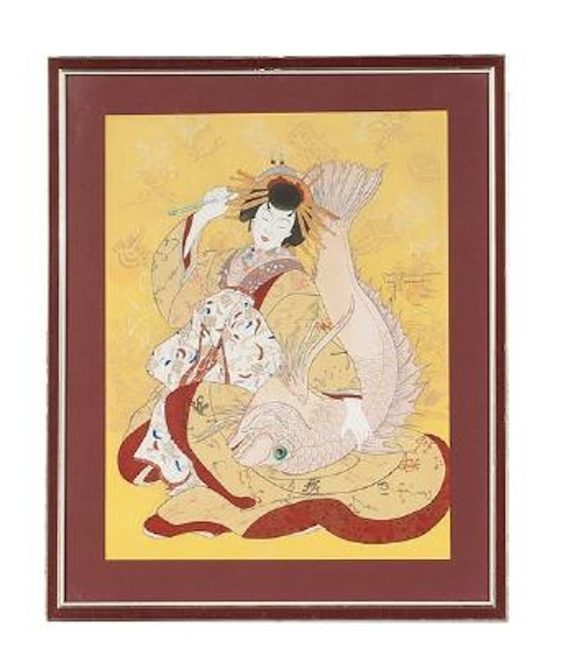 Ebisu, dieu bonheur by Paul Jacoulet