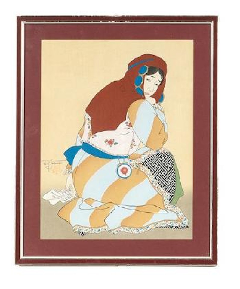 Le Billet Doux, Mongole by Paul Jacoulet
