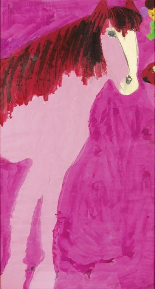 Cheval rose by Walasse Ting