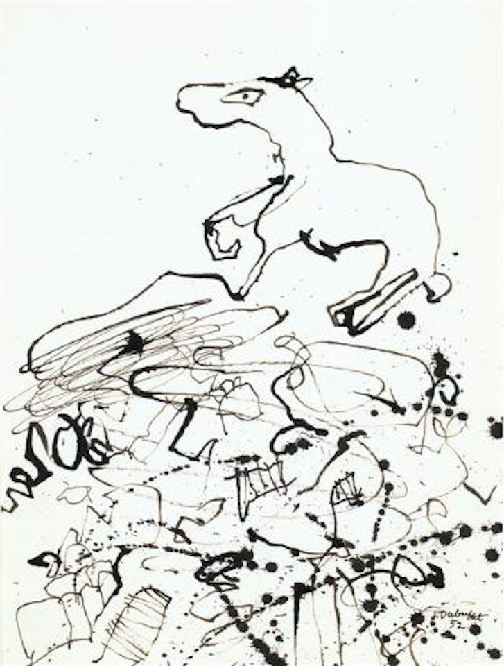 Terrain au cheval I by Jean Dubuffet
