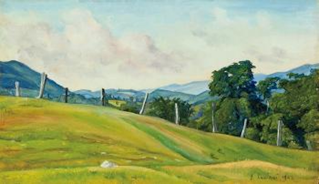 Vermont Hillside by Luigi Lucioni