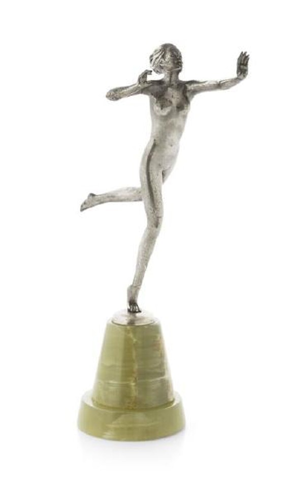 Naked running girl by Josef Lorenzl