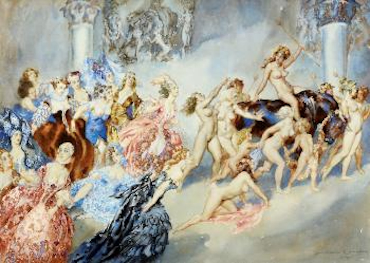 Procession of the bull by Norman Alfred Williams Lindsay